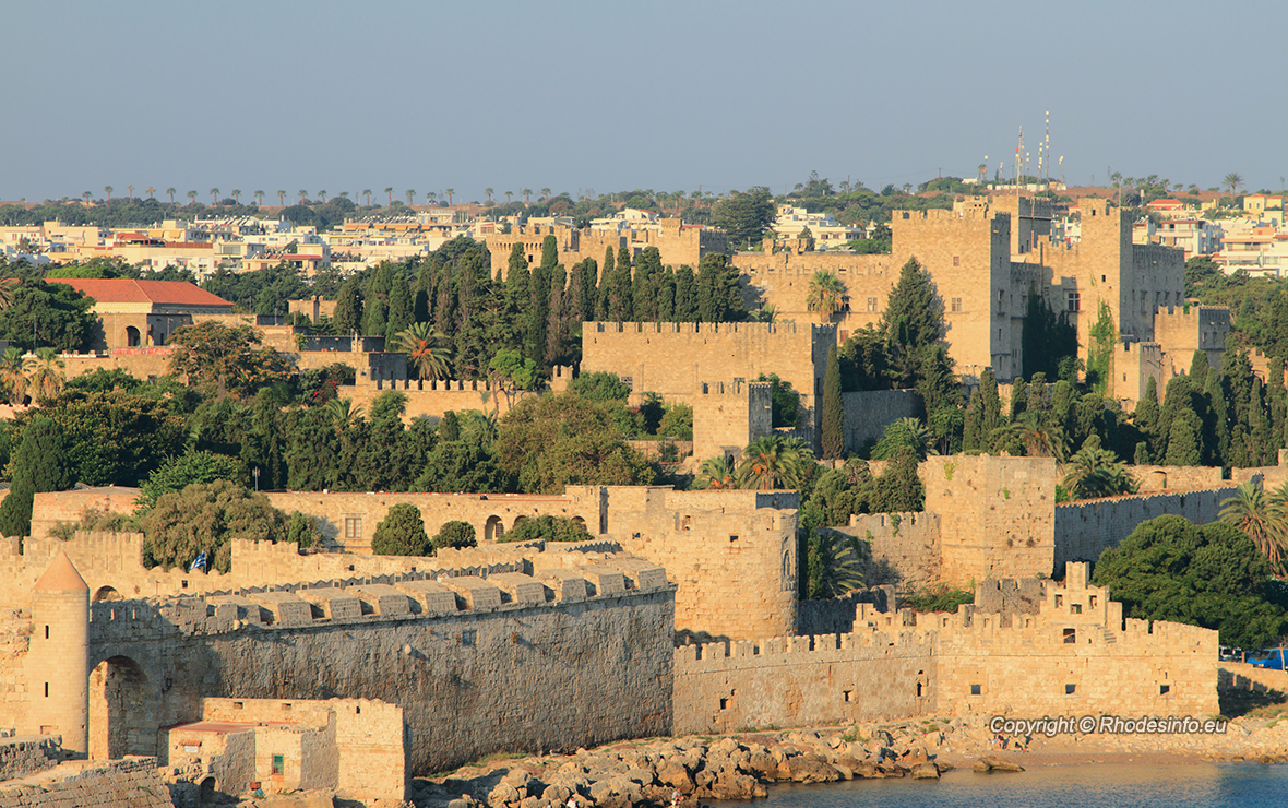 Medieval fortress. Rhodes, Greece.