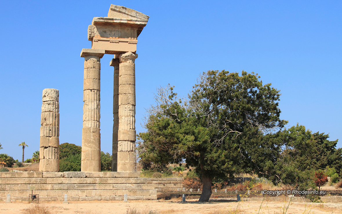 Ruins of the Acropolis, Rhodes, Greece