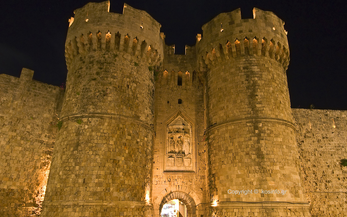 St John knights castle at Rhodes island, Greece