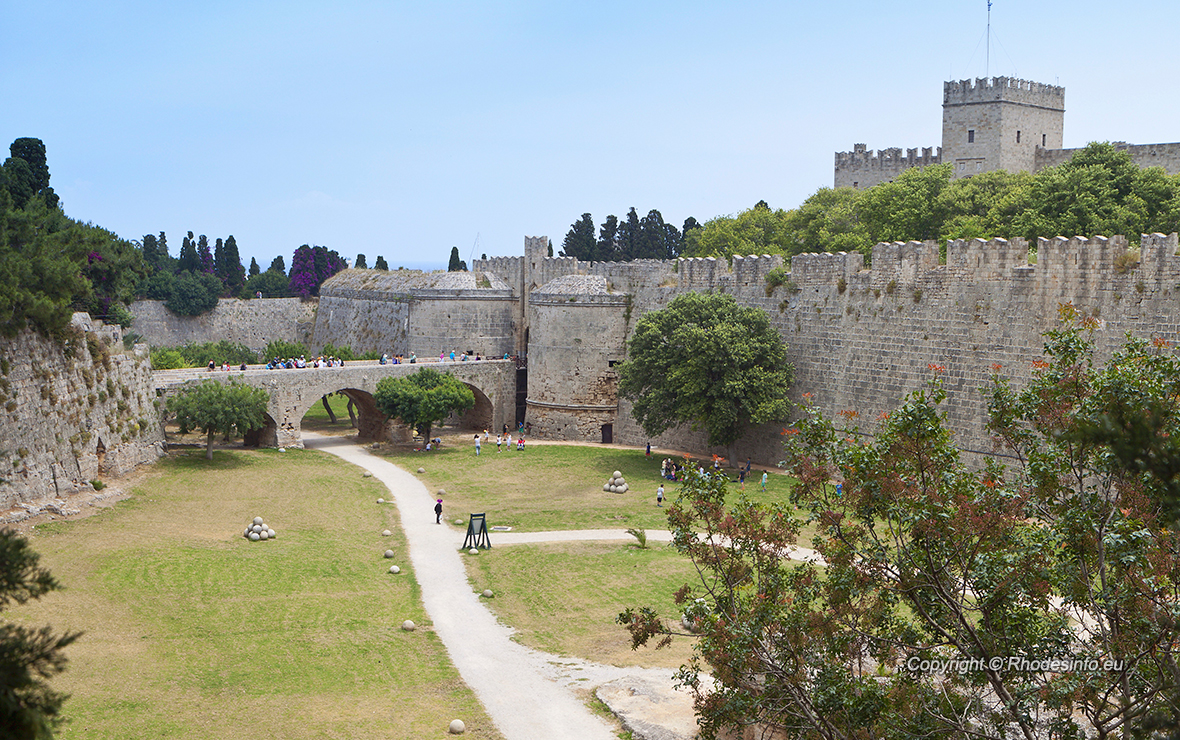 Palace of the Grand Master at Rhodes island in Greece. The D'Amboise gate