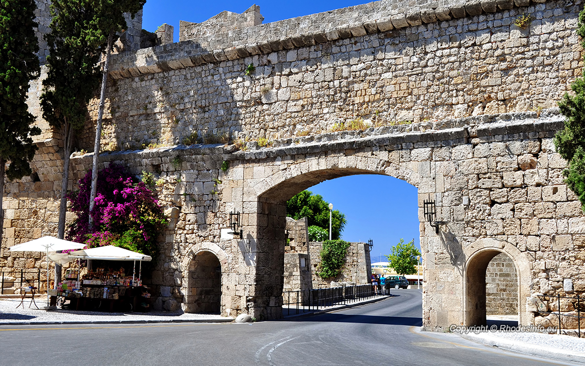 Fortress in the island of Rhodes, Greece.